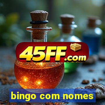 bingo com nomes
